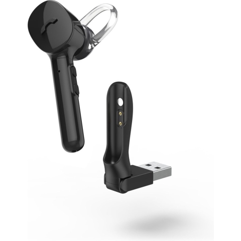 Hama Mono-Bluetooth®-headset MyVoice1300 Multipoint Spraakbesturing Zwart