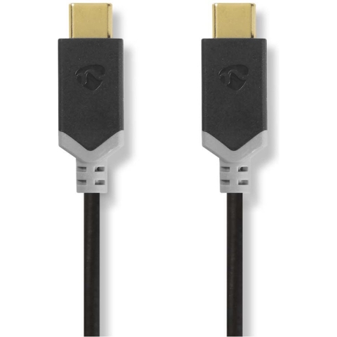 Nedis CCBW64750AT10 Usb 3.1-kabel (gen2) Type-c Male - Type-c Male 1,0 M Antraciet