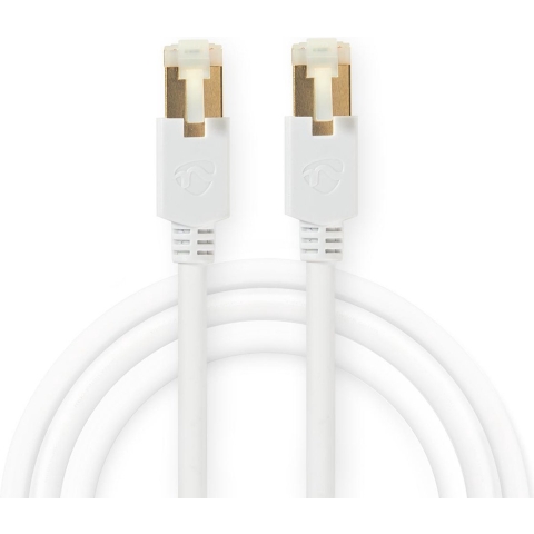 Nedis CCBW85210WT100 Cat 6 F/utp-netwerkkabel Rj45 (8p8c) Male - Rj45 (8p8c) Male 10,0 M Wit