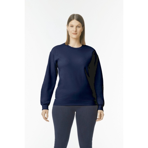 Gildan GSF000 Softstyle® Midweight Fleece Adult Crewneck Sweatshirt - Navy - 4XL