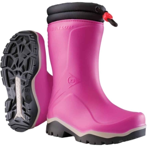 Dunlop K374061 Blizzard Kinderlaars gevoerd PVC Roze/Grijs/Zwart - Maat 27 - 00.032.005.27