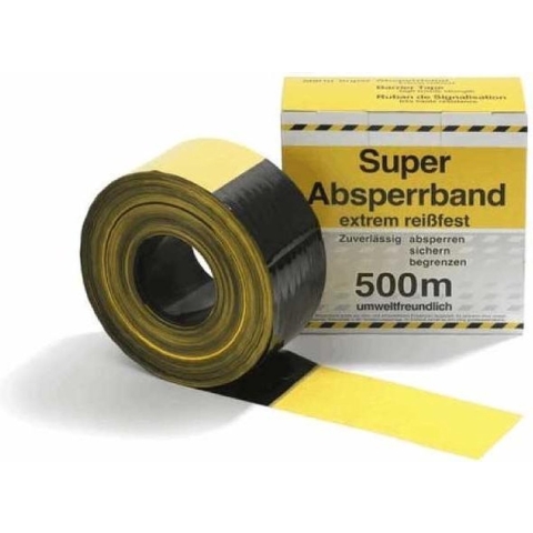 TancCo Kelma Afzetband geel/zwart blok 500m - 3280003 - 3280003