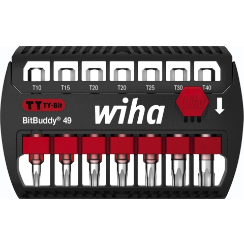 Wiha 42115 | Bitset BitBuddy | TY-bit | 49 mm | Torx| 1/4" | 8-delig - 42115