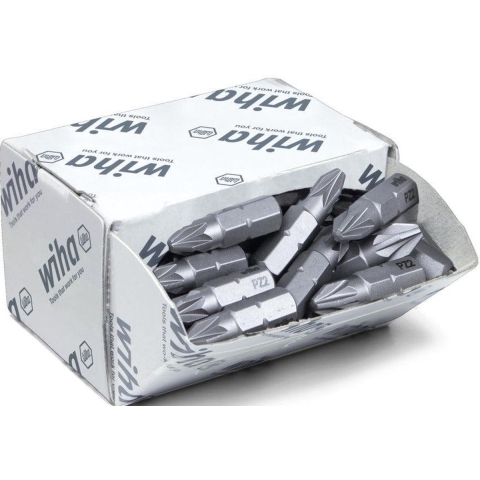 Wiha Bitset Standard 25 mm Pozidriv (PZ2) 50-delig 1/4" C6,3 in grootverpakking - 8057 - 08057