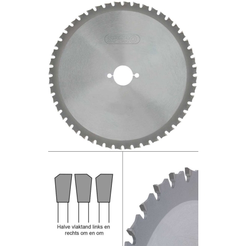 Spero 42Tx210mm metaal TCT zaagblad - asgat 30mm - SPM-210-42-30