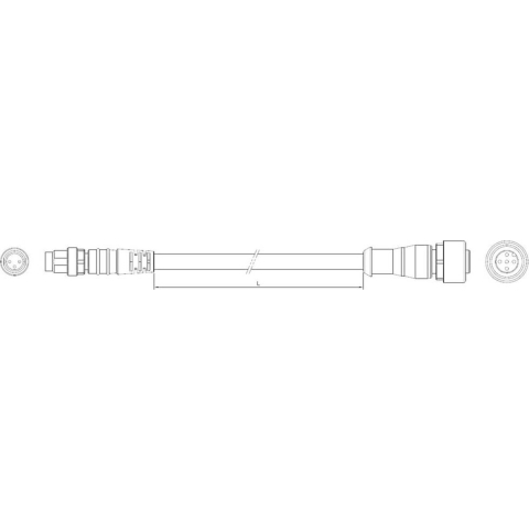 TE Connectivity 2273114-4 Sensor/actuator connector, geassembleerd M12 Aantal polen (sensoren): 5 Stekker, recht, Bus, recht 1.50 m 1 stuk(s)