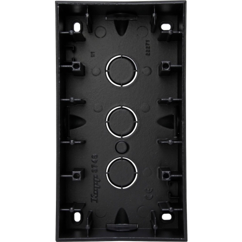 Kopp HK07 PURE mat zwart 2 voudig opbouwdoos - 4624810