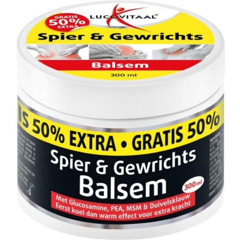 3x Lucovitaal Spier&Gewrichtsbalsem 50% Extra 300 ml