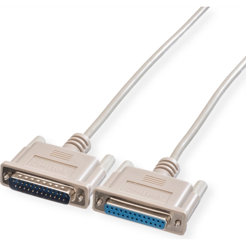 ROLINE RS232 kabel D25 M/F, 4,5 m