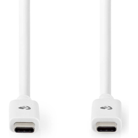 Nedis CCGW64750WT10 Usb 3.1-kabel (gen2) Usb-c™ Male - Usb-c™ Male 1,0 M Wit