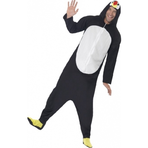 Pinguin onesie verkleedkleding - volwassenen - polyester - Carnaval kostuum - pinguinpakken 36-38 (S) -