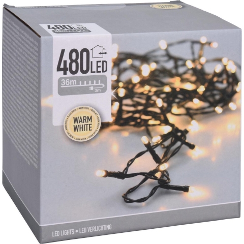S.I.A. Kerstverlichting 36M 480 LED Lampjes IP44