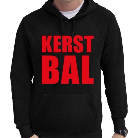 Foute Kerst hoodie/trui KERST BAL zwart voor heren XL -