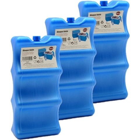 Set van 8x stuks koelelementen voor blikjes 10 x 5,5 x 21 cm blauw -