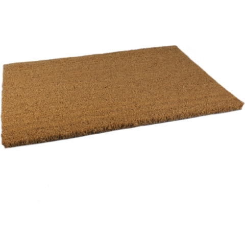 2x Stuks anti slip deurmatten/vloermatten pvc/kokos bruin 60 x 40 cm voor binnen -