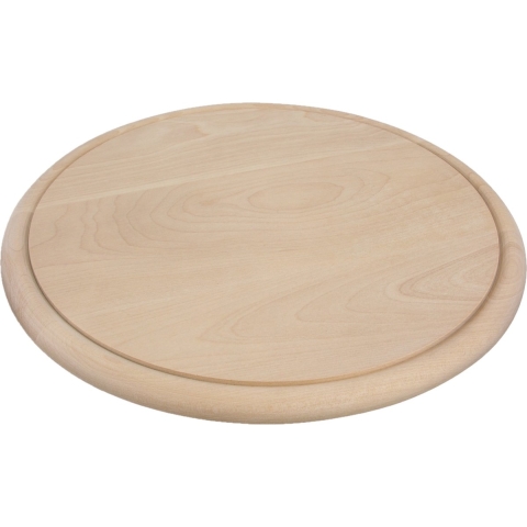 Serveer plank - Set van 10x stuks - D25 cm - hout - rond - ham plankje - broodplank -