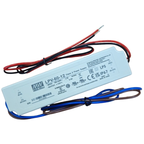 Meanwell LED driver 12V 60W IP67 PRO - 4379251