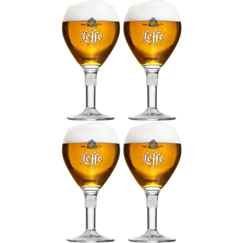 Leffe Bierglazen - 330 ml - 4 stuks