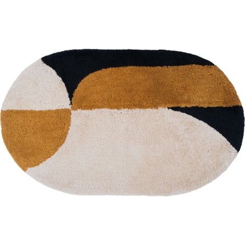 Veer Carpets - Badmat Bowie - Oker Ovaal 50 x 80 cm