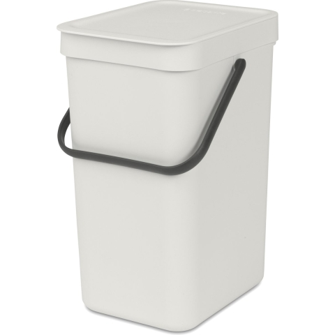 Brabantia Sort & Go Afvalemmer / Opberger 12 L - Grijs