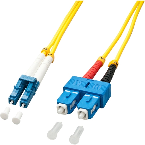 LINDY 47475 Glasvezel Optische vezel Aansluitkabel Singlemode OS2 15.00 m