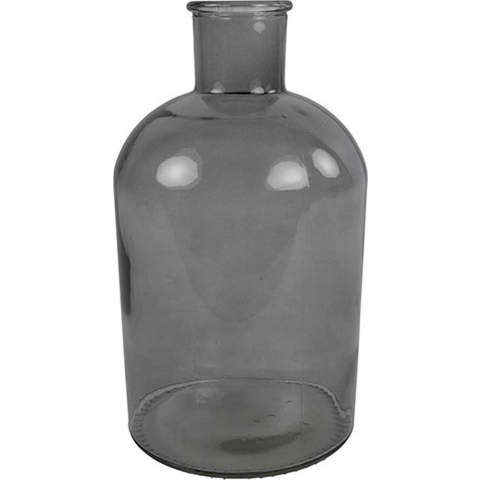 Countryfield Vaas - grijs|transparant - glasA - fles - D17 x H31 cm