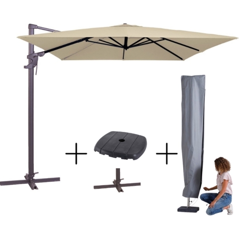 Madison Parasol monaco flex III ecru + voet + hoes