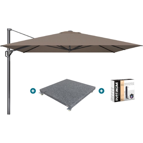 Platinum Challenger Premium T1 3.5x3.5 m - Havanna met voet en hoes