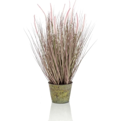 Kunstplant Pennisetum in pot 58 cm -