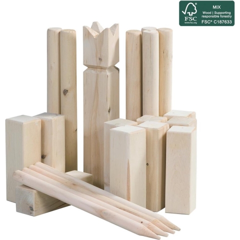 Outdoor Play Houten Kubb Game + Draagtas