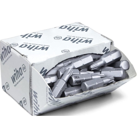 Wiha Bitset Standard 25 mm TORX® (T20) 50-delig 1/4" C6,3 in grootverpakking - 8067 - 08067
