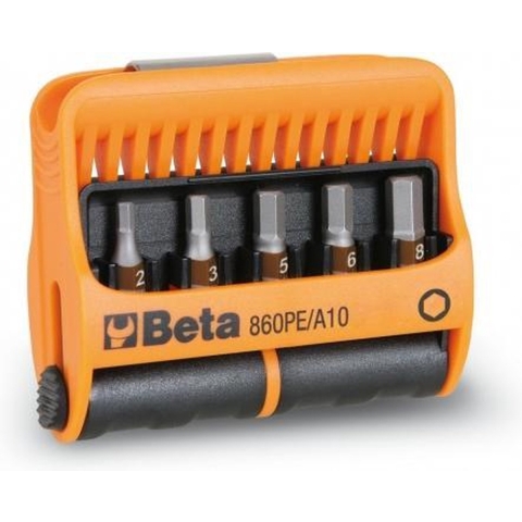 Beta 10-del.set bits met magnetische bithouder in kunststof houder 860PE/A10 - 008600920