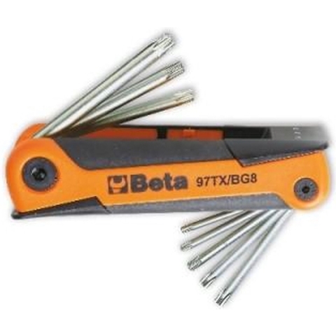 Beta 97TX/BG88-delig set haakse stiftsleutels met Torx® profiel - 000970368