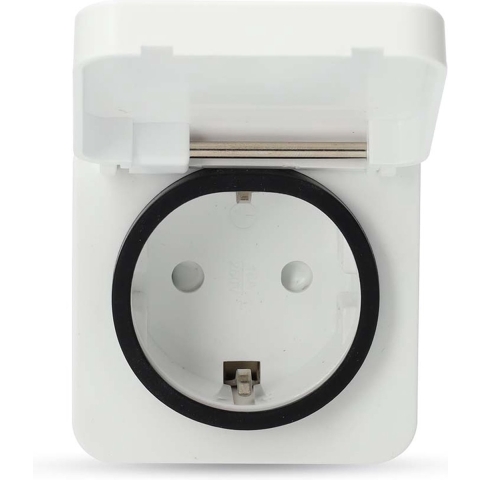 Nedis SmartLife Slimme Stekker | Zigbee 3.0 | IP44 | Energiemeter | 3680 W | Type F (CEE 7/7) | -25 - 55 °C | Android™ / IOS | Wit | 1 Stuks -