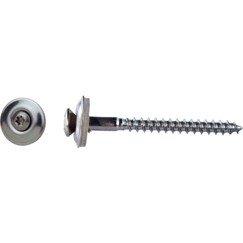pgb-Europe PGB-FASTENERS | Houtschroef +EPDM DIN 7995Z Ø 4,50x45 A2 | 200 st - 07995RA00045045153