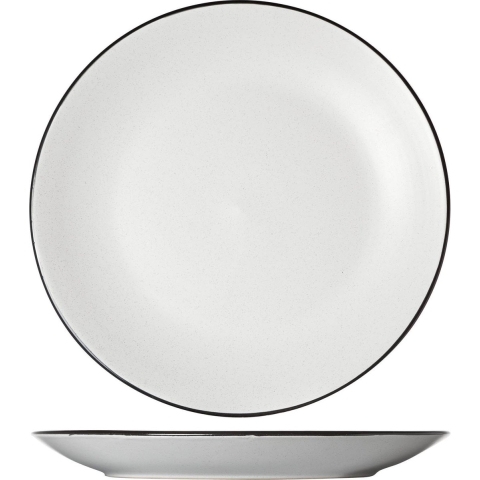 Cosy & Trendy Dinerborden Speckle Wit ø 27 cm - 6 stuks