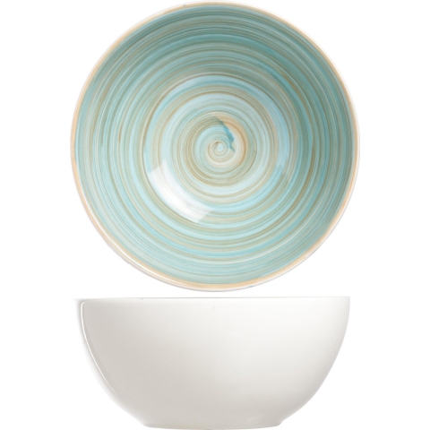 Cosy & Trendy Soepkommen Turbolino Blauw ø 15 cm - 6 stuks / 500 ml - 6 stuks