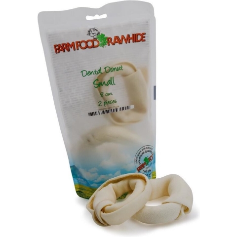 6x Farm Food Rawhide Dental Donut S 2 stuks
