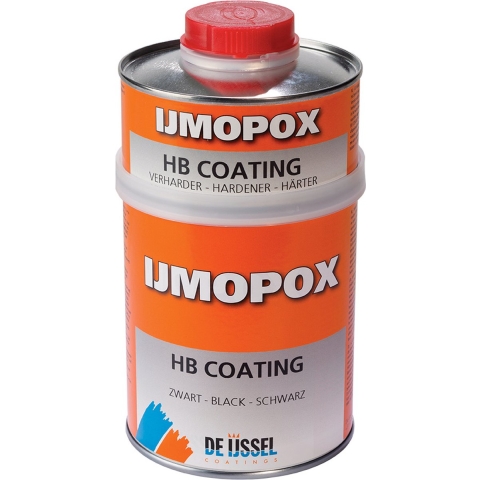 De IJssel IJmopox HB Coating hoogwaardige epoxy coating 750 ml, zwart