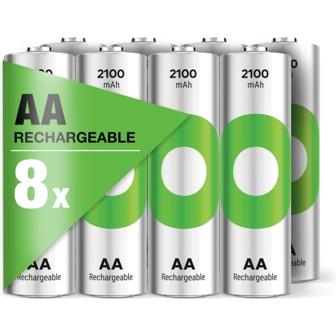 GP ReCyko Oplaadbare AA batterij (penlite) NiMH 2100 mAh 1.2 V 8 stuk(s)