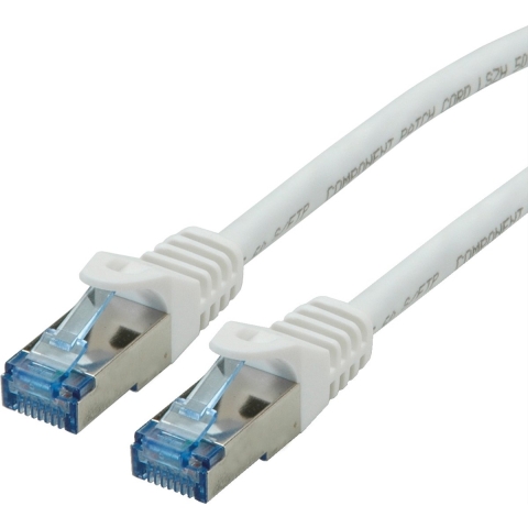 ROLINE Patchkabel Cat.6A S/FTP (PiMF), Component Level, LSOH, wit, 10 m