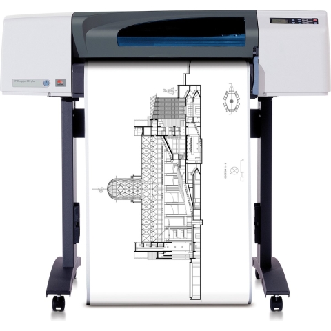 HP Q1445A Plotterpapier 59.4 cm x 45.7 m 1 stuk(s)