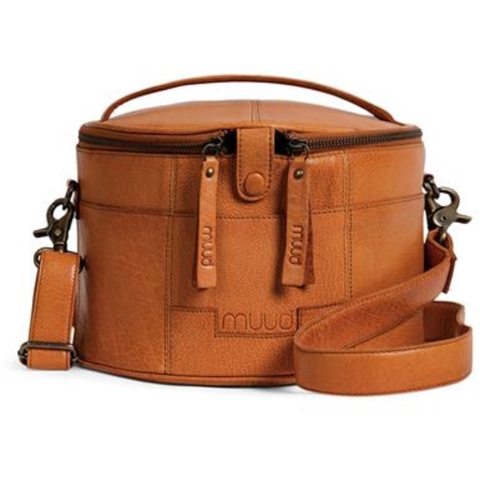 MUUD Enturn Whisky - Handgemaakt leren handwerkprojectentas 15x23cm