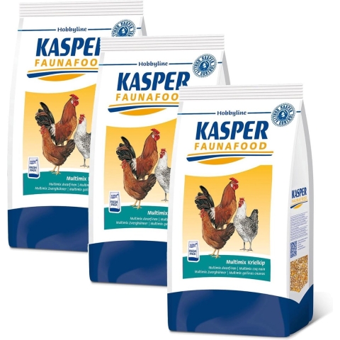 3x Kasper Faunafood Multimix Krielkip 4 kg