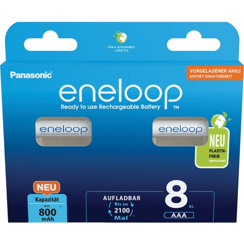eneloop eneloop HR03 Oplaadbare AAA batterij (potlood) NiMH 800 mAh 1.2 V 8 stuk(s)