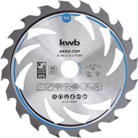 kwb 587856 Hardmetaal-cirkelzaagblad 210 x 30 x 1.3 mm Aantal tanden: 48 1 stuk(s)