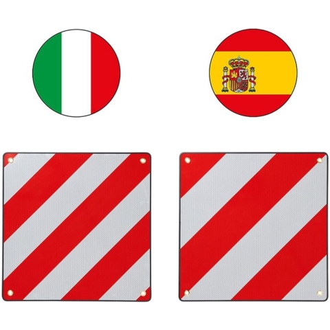 ProPlus 361234 Warntafel 2in1 für Spanien und Italien Bord uitstekende lading (b x h) 51.3 cm x 51.3 cm