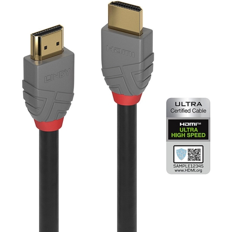 LINDY 36954 HDMI-kabel Aansluitkabel HDMI-A-stekker, HDMI-A-stekker 3.00 m Zwart 8K UHD
