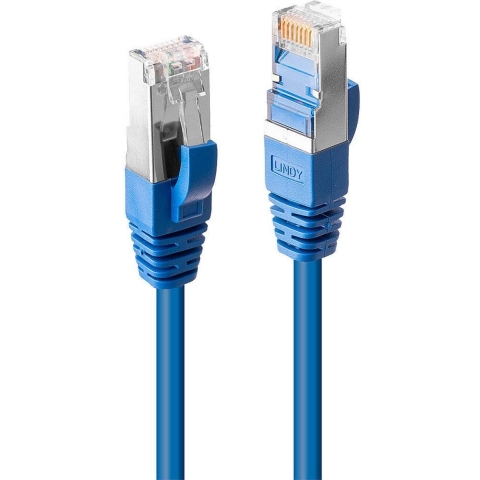 LINDY 45647 RJ45 Netwerkkabel, patchkabel CAT 6 S/FTP 10.00 m Blauw 1 stuk(s)