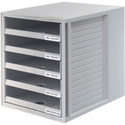 HAN SCHRANK-SET 1401-11 Ladebox Lichtgrijs DIN A4 Aantal lades: 5
